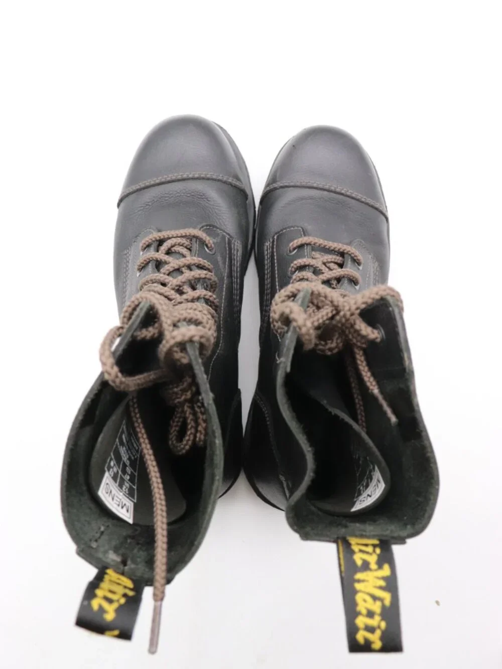 Doc Dr. Martens Ryan Men's Size 13 Black Pebbled Leather Lace Up Combat Boots